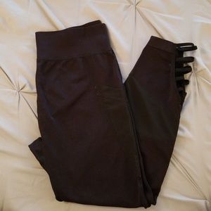 SoHo girls Black nylon leggings size: large